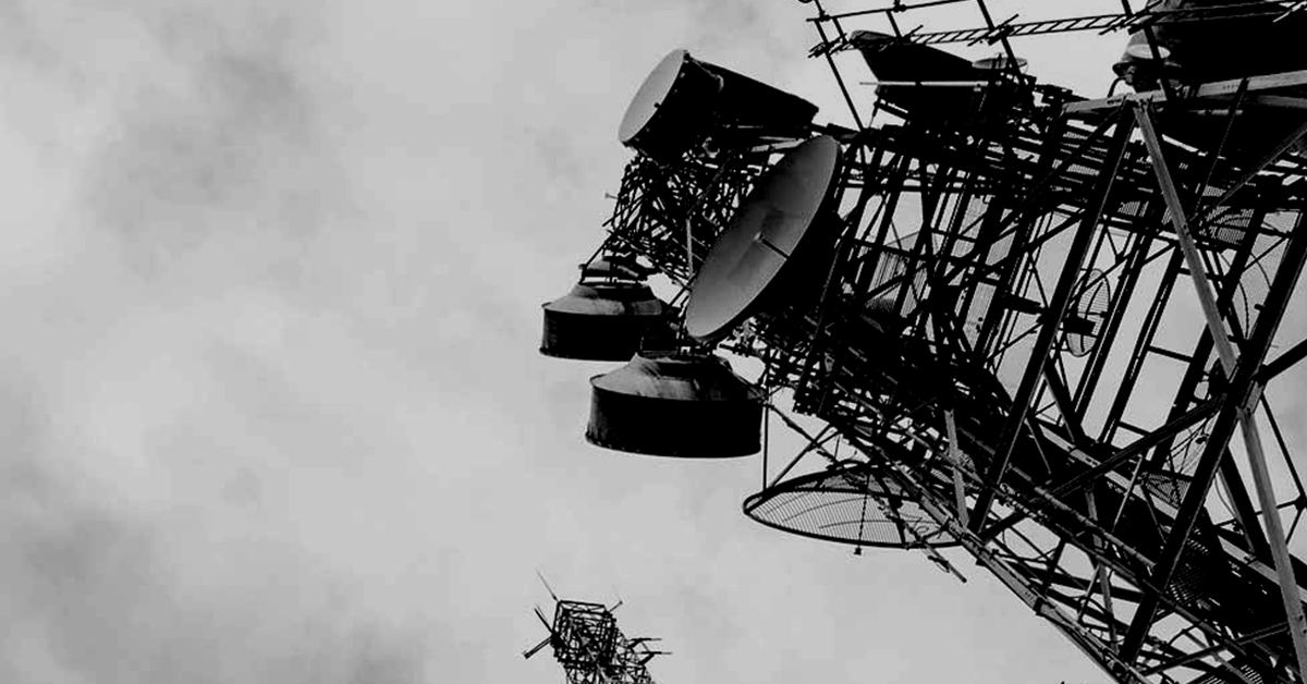 telecommunications black&white