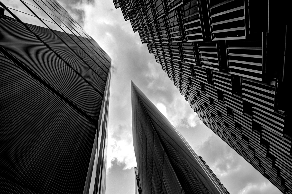 buildings reaching sky